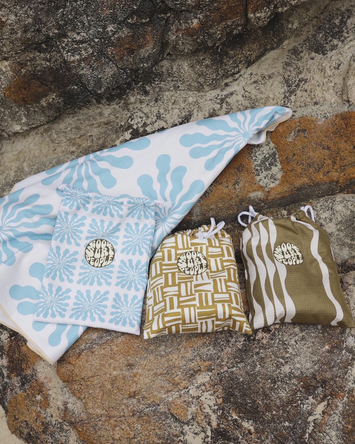 SAND FREE TOWEL COLLAB WITH GOOD SURF PEOPLE